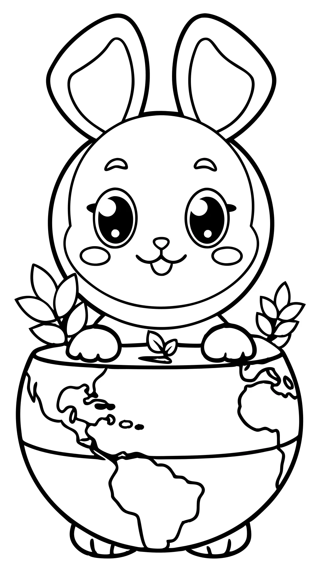 coloriages mignons de la terre